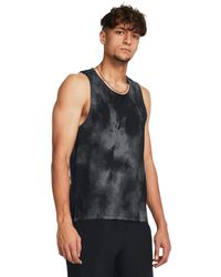 Under Armour - S Ua Launch Elite Singlet Running Vest Black M - Lyst