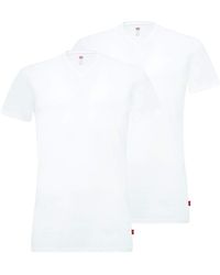 Levi's - Crew Neck T-shirts Stretch Cotton 905055001 4-pack - Lyst