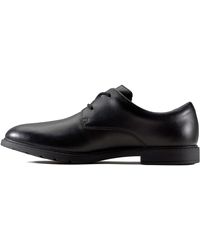 Clarks - Scala Loop Youth Leather Shoes In Black Standard Fit Size 8.5 - Lyst