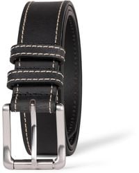 Amazon Essentials - Cinturón de Cuero con Bordes cosidos Hombre - Lyst