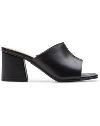 Clarks - Siara65 Band Leather Sandals In Black Standard Fit Size 4 - Lyst