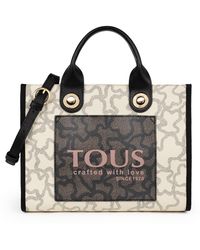 Tous - Mittelgroße Shopping-Tasche Amaya Kaos Icon mehrfarbig in Beige - Lyst