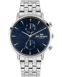 Ben Sherman Quartz Watch With White Dial Analogue Display And Silver  Stainless Steel Bracelet Wb011sm in White/Silver (Metallic) for Men - Lyst