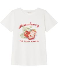Springfield - Camiseta Blanco XS - Lyst