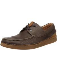 Clarks - Oakland Sun S Casual Shoes 9 Dark Brown - Lyst