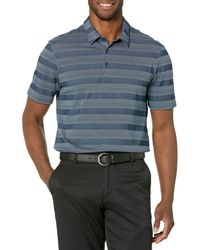 adidas - Golf Standard Two-Color Stripe Polo Shirt - Lyst