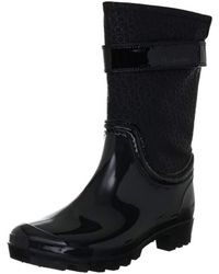 Calvin Klein WAVERY Rubber+Small Logo Nylon+Patent - Nero