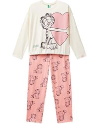 Benetton - Pig(Maglia+Pant) 3Y5E0P06V Pyjamaset, - Lyst