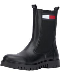 Tommy Hilfiger - Donna Stivaletti Chelsea in Pelle - Lyst