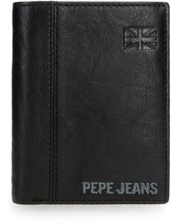 Monedero Pepe Jeans En Piel Verde - Con Tarjetero Y Cremallera | Medidas 11x7x1,5 Cm | Marca Joumma Bags