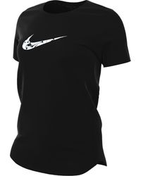 Nike - W Nk One Swsh Hbr Df Ss Top - Lyst
