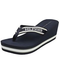 Tommy Hilfiger - Hilfiger Wedge Beach Sandal Fw0fw07903 Flip Flops - Lyst