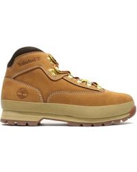 Timberland - S Euro Hiker Mid Nubuck Wheat Boots 9.5 Uk - Lyst