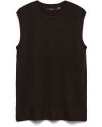 Vero Moda - Female Weste VMLEFILE Gestricktes Oberteil - Lyst