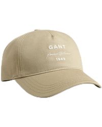 GANT - Logo Script Cotton Twill Cap Baseballkappe - Lyst