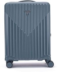 Guess - Valise Centennial 18 in 8-Wheeler Slate Bleu Gris - Lyst