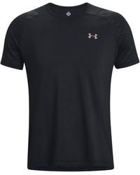 Under Armour - S Ua Rush Emboss Short Sleeve T-shirt Black S - Lyst