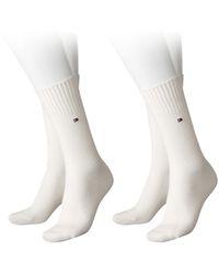 Tommy Hilfiger Socken Sock Cashmere 2er Pack - Weiß
