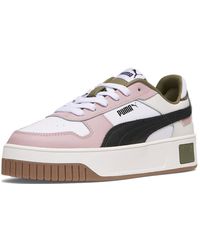 PUMA Carina Street Trainers In White Purple Lyst UK