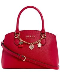 Guess - Factory Lynne Charm Small Satchel - Lyst