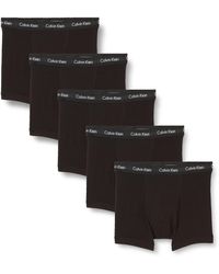 Calvin Klein - 5er Pack Boxershorts Trunks Baumwolle mit Stretch - Lyst