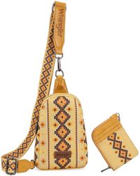 Wrangler - Aztec Crossbody Sling Bags For Wallet Set - Lyst