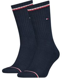 Tommy Hilfiger - Iconic Crew Socks 2 Pairs - Lyst
