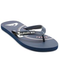 Quiksilver - Java Art Flip Flop Sandal Blue Size Uk 10 - Lyst