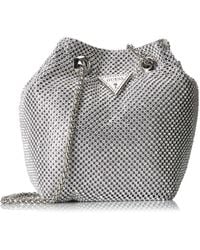 Guess - Lua Mini Shoulder Bag Silver - Lyst