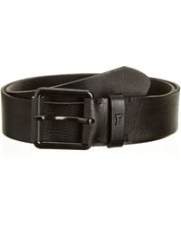 French Connection - Courtland Leather Belt/bar Tac - Lyst