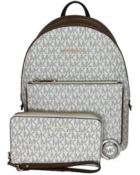 Michael Kors - Michael Adina Md Backpack Bundled With Matching Lg Flat Mf Phone Wallet Purse Hook - Lyst