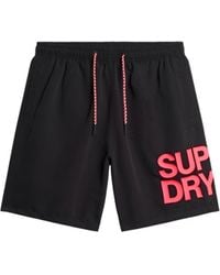 Superdry - Maillot de Bains Sportswear Logo 17"" Swimshort 02a Black M - Lyst
