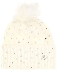 Guess - Cappello Donna con PON PON AW5213POL01 off White L - Lyst