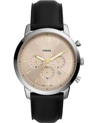 Boîtier Latitude chronographe en acier inoxydable noir -Noir Satin Fossil  pour homme en coloris Noir - Lyst