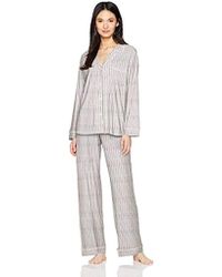 Eberjey Sleep Chic Long Pj Set - Gray
