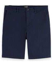 Scotch & Soda - Core-stuart-cotton-blend Twill Short - Lyst