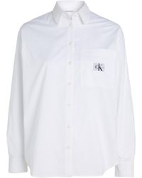 Calvin Klein - Woven Label Relaxed Shirt J20j222610 Tops - Lyst