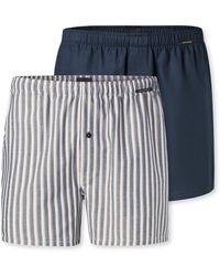 Schiesser - 2 Pack Baumwolle Web Multipack-Webboxer Boxershorts - Lyst