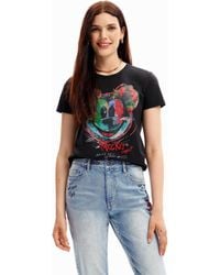 Desigual - Arty Mickey Mouse T-shirt - Lyst