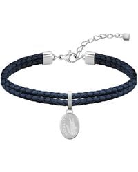Lacoste - Braccialetto In Pelle da Donna Collezione Sneak Blu Navy - 2040055 - Lyst
