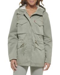 Levi's - Plus Four Pocket Hooded Military Jacket - Lyst