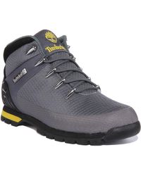 Timberland - S Euro Sprint Waterproof Mid Hiker Textile Medium Grey Boots 11 Uk - Lyst