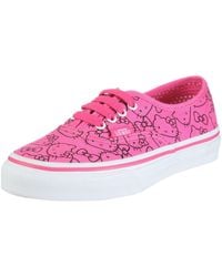 Vans - Youth Authentic C Hello Kitty Pink/true White Canvas Fashion Sports Skate Shoe Vkukl8t 2.5 Uk - Lyst