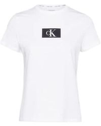 Calvin Klein S/s T-shirts Bright White | Lyst UK