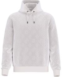 Guess - Embossed Bonded Velvet Hoodie - Lyst