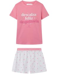 Women'secret - Pijama Corto 100% algodón Rosa La Vecina Rubia Juego - Lyst