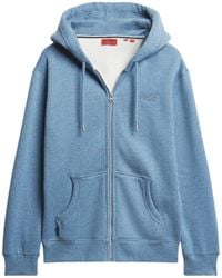 Superdry - Essential Logo Zip Hoodie Sweat-Shirt À Capuche Sport - Lyst