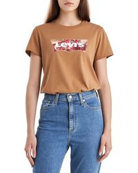 Levi's - 724 High Rise Straight The Perfect Tee - Lyst