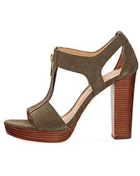 michael kors olive green sandals