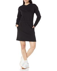 Amazon Essentials - Knit Waisted Sweatshirt Dress - Lyst